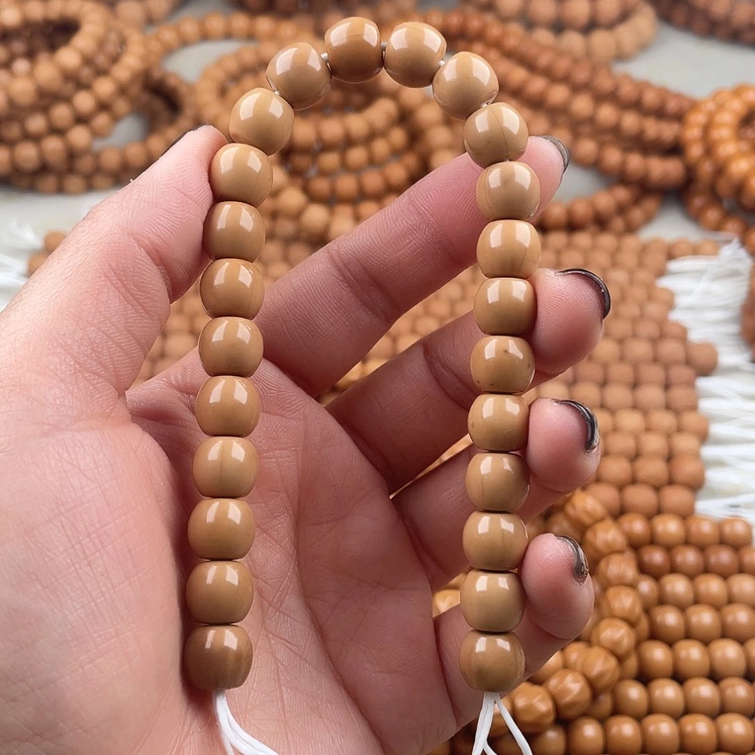 猴头核桃手串瑕疵小直切