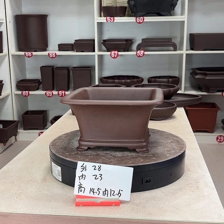 紫砂花盆四方斗盆