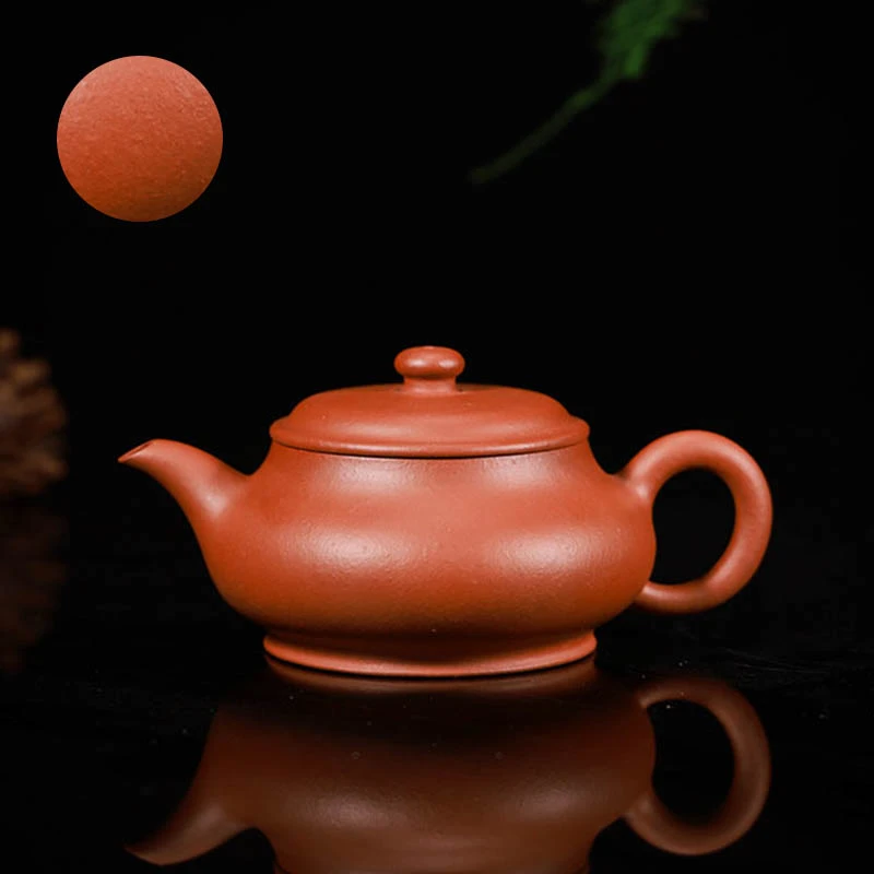 《清库存）《100%零添加生砂朱泥》宜兴原矿全手工（明炉）茶壶200cc