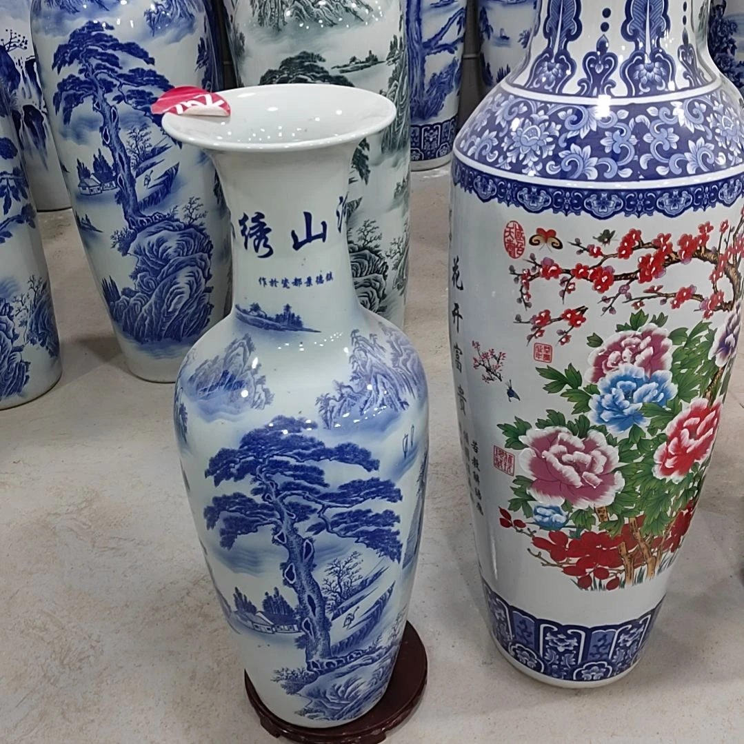 合***宝瓶锦绣山河一对95公分