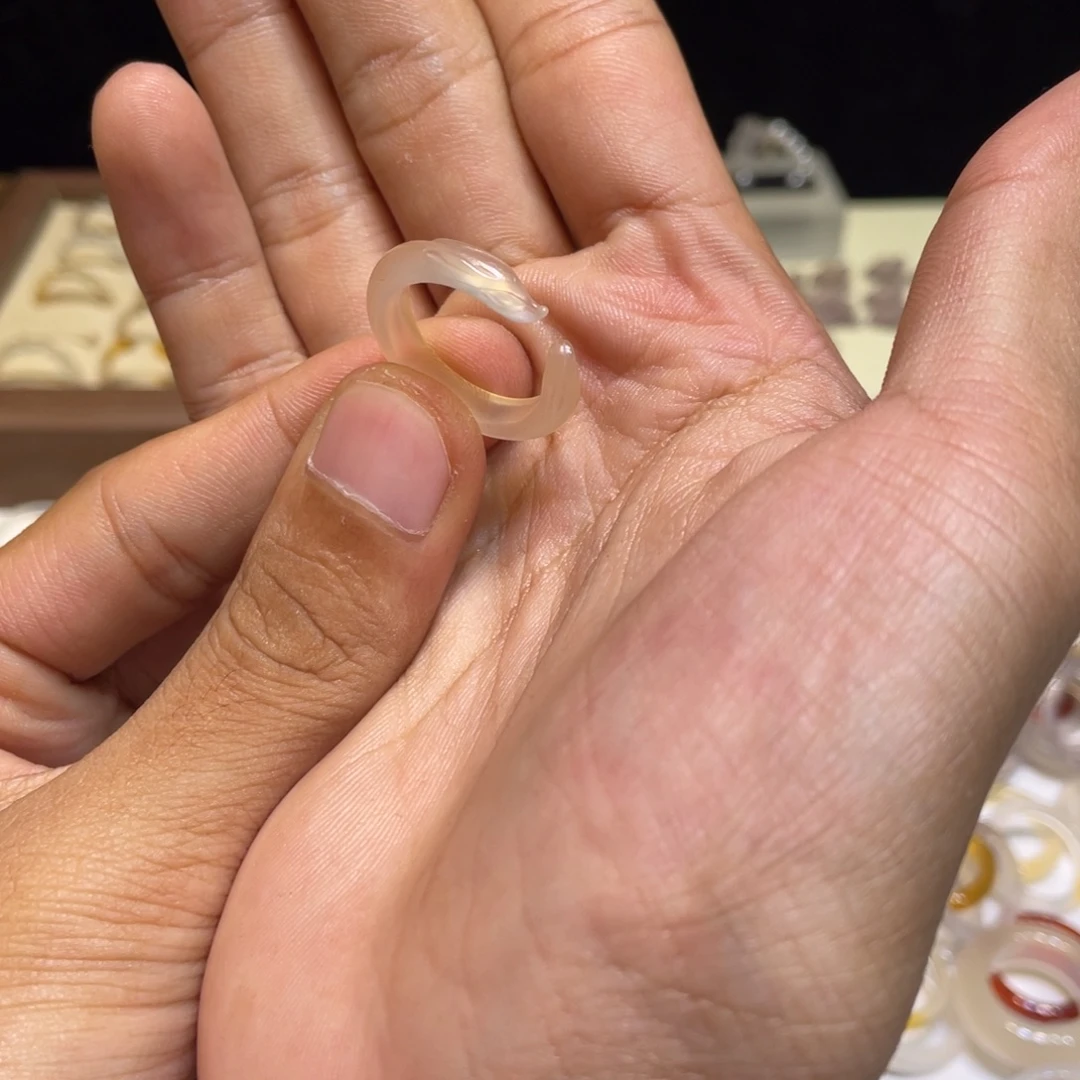 玛瑙/玉髓未镶嵌戒指79号港15