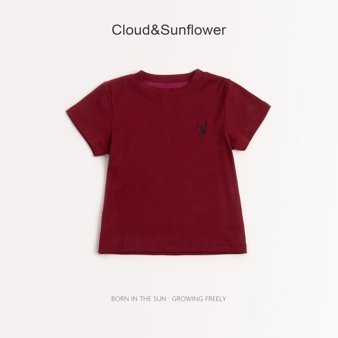 【云朵小葵】女童夏季小马刺绣圆领休闲T恤660918