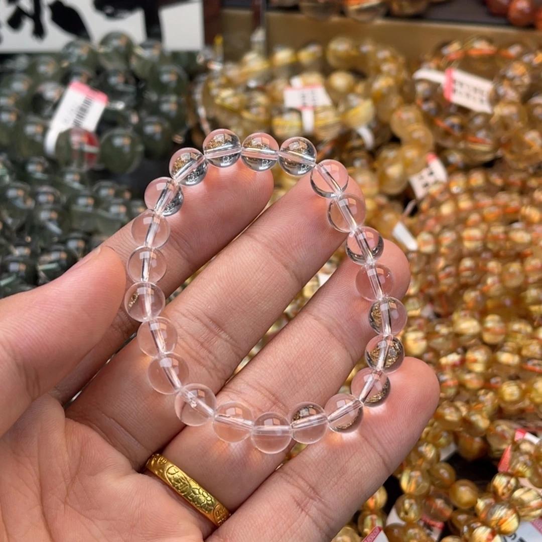 未镶嵌手链水晶8m白水晶