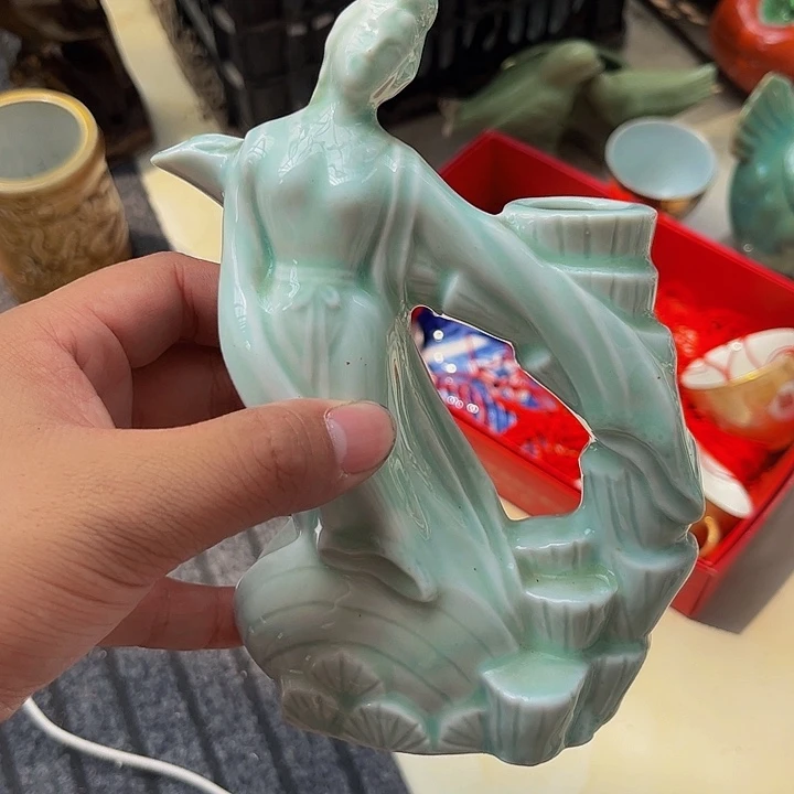摆件，烧制问题都是正常的4号无盖