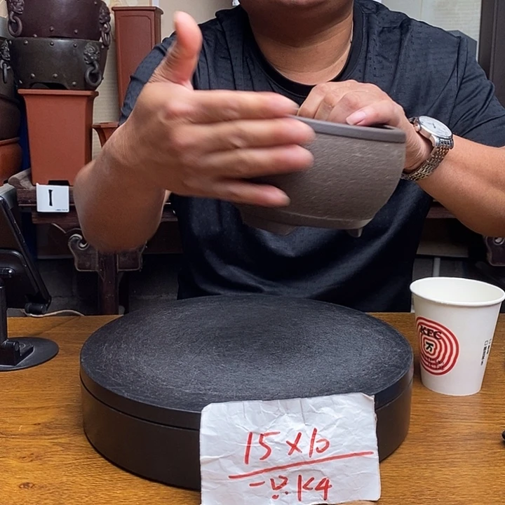 紫砂花盆货号一只KK4