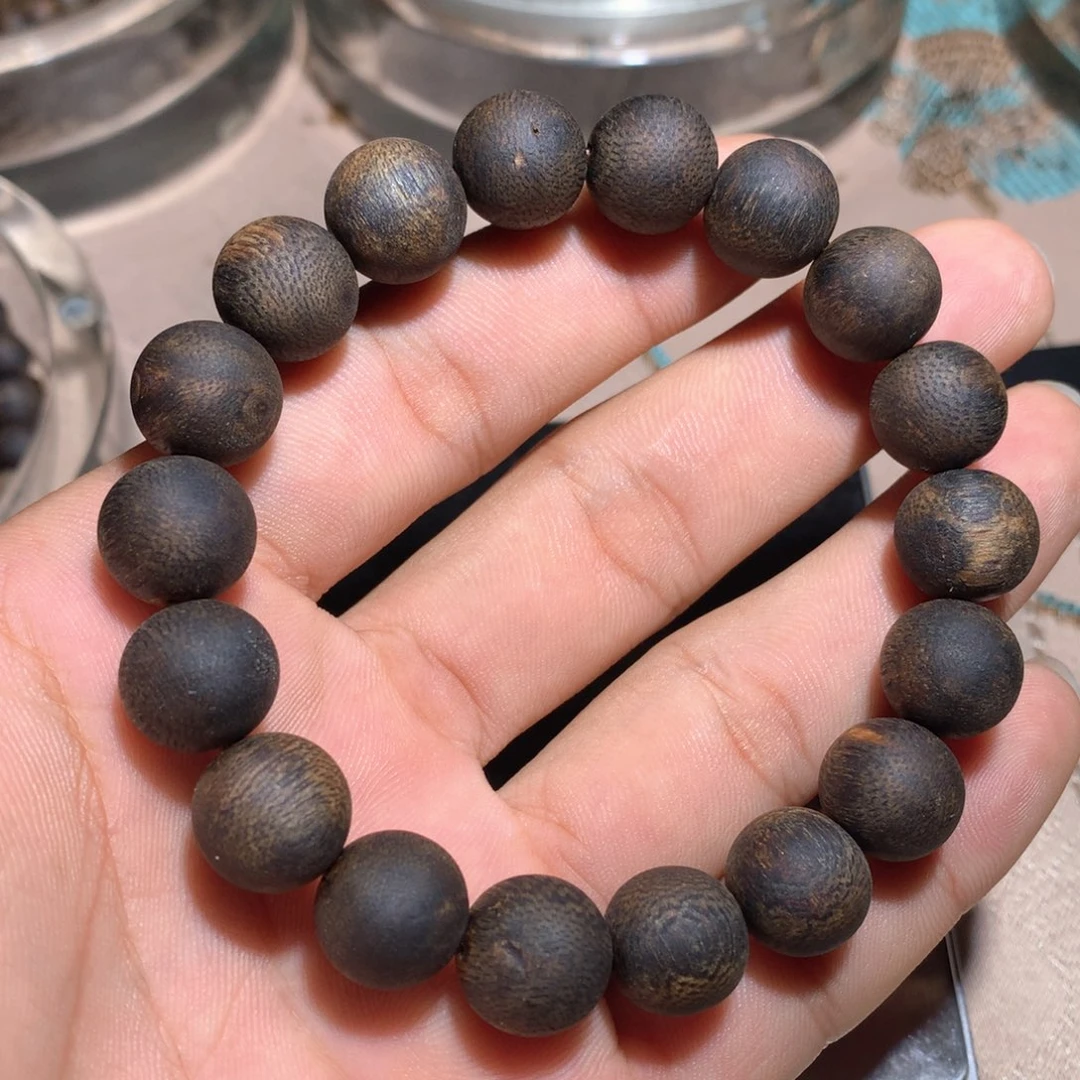 沉香手串飞绿棋楠沉香手串1.2单圈