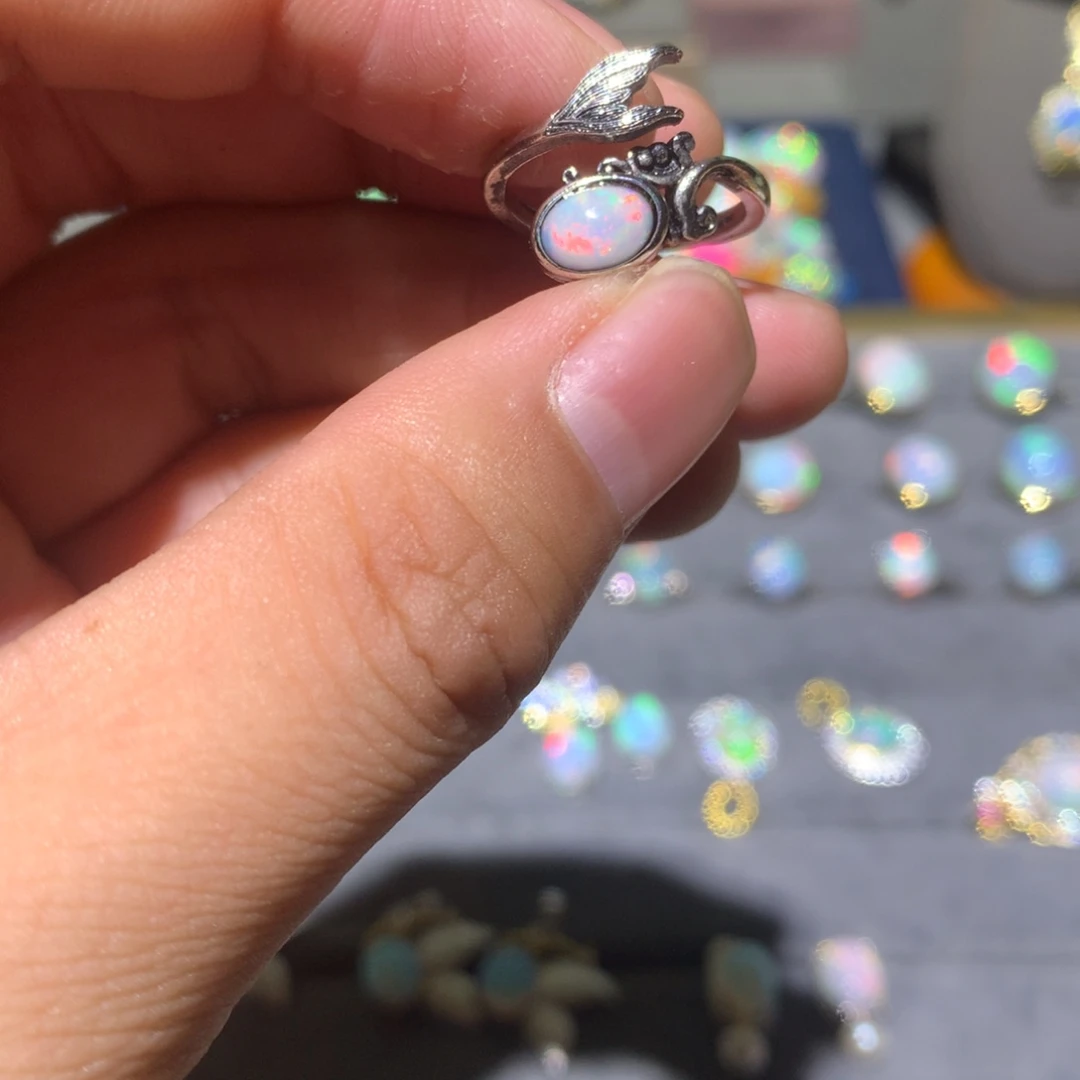 欧泊合金欧泊戒指