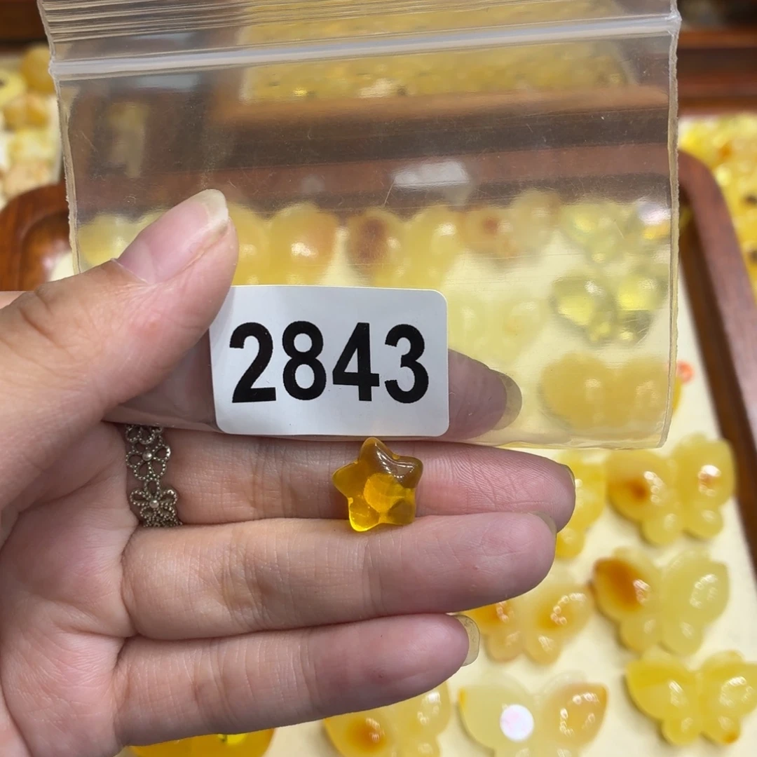 琥珀未镶嵌毛衣链