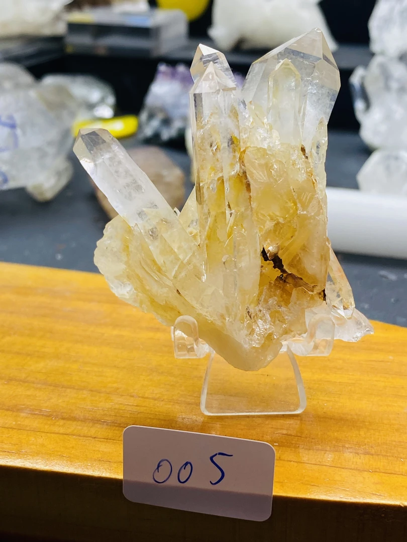 白水晶簇创意摆件 办公 居家 桌面造景奇趣 鱼缸碎石 高透明水晶