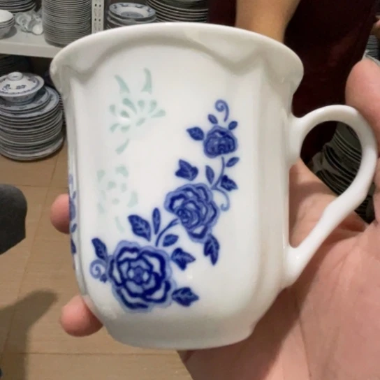 瓷片陶瓷陶瓷青花玲珑