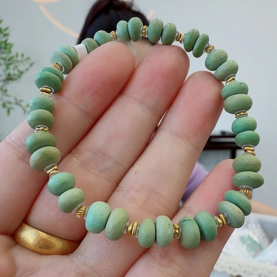 绿松石18K金镶嵌珠宝奇石