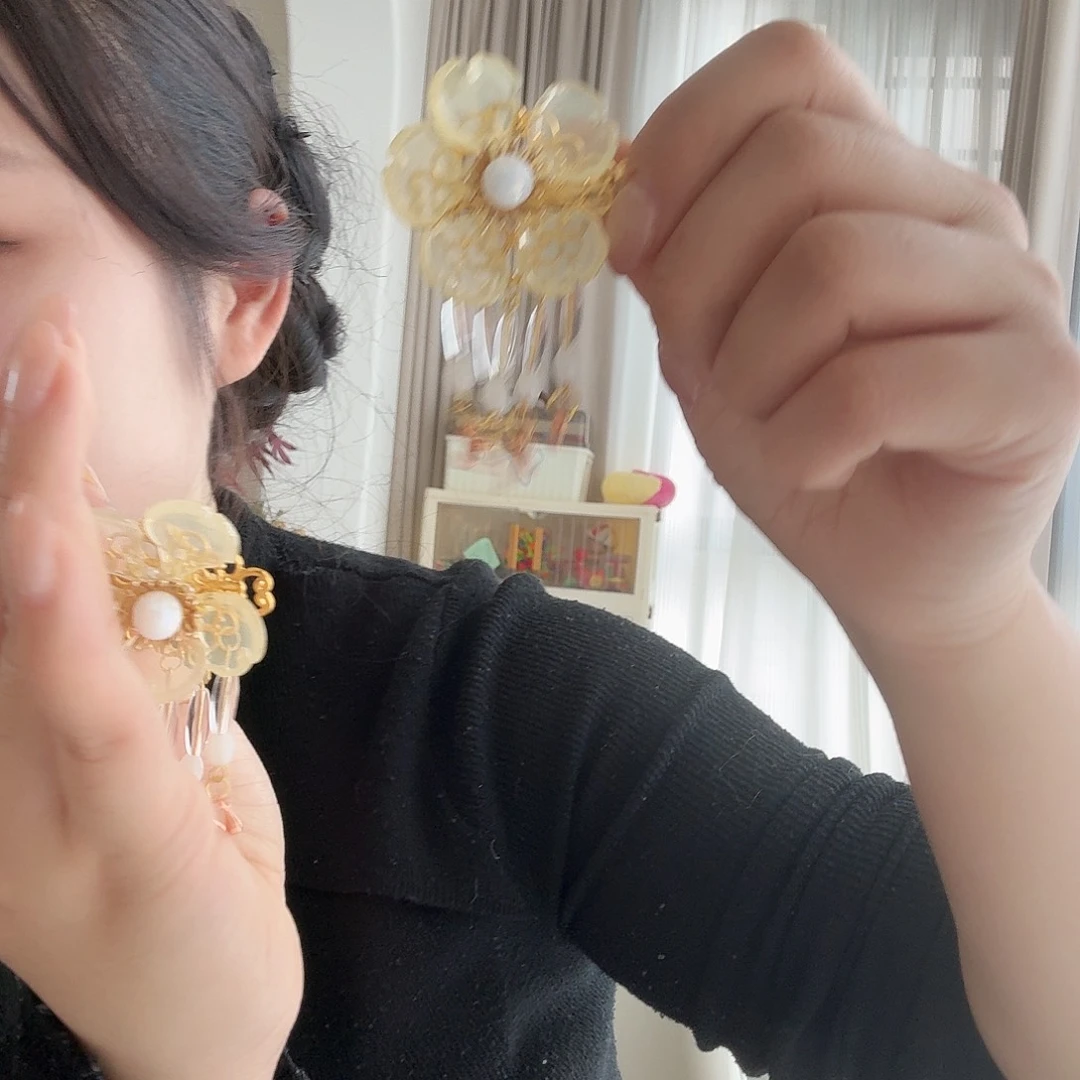 醋酸铁合金发夹一对