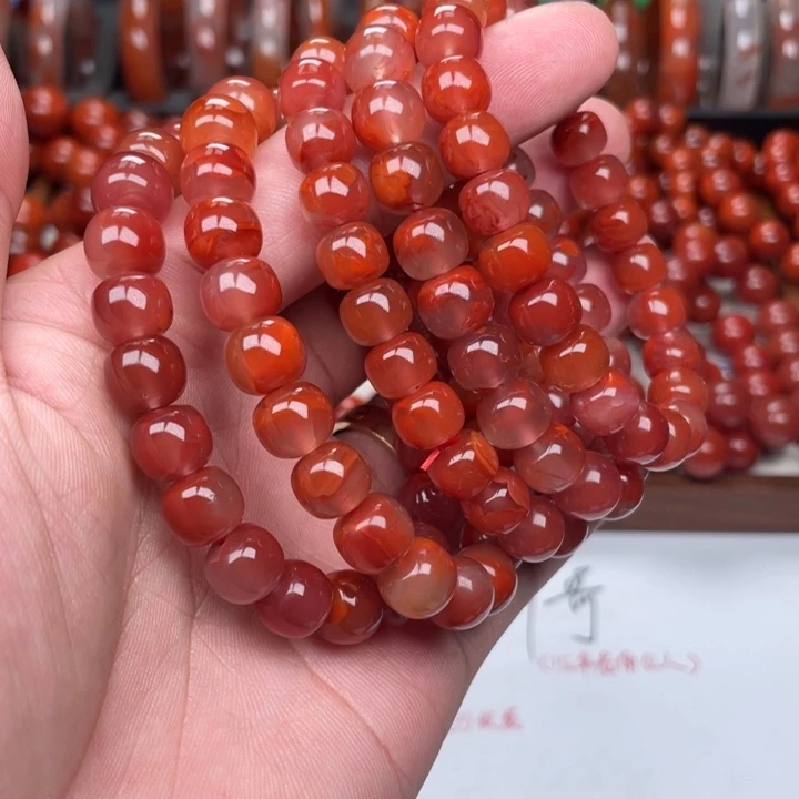 南红玛瑙未镶嵌手链