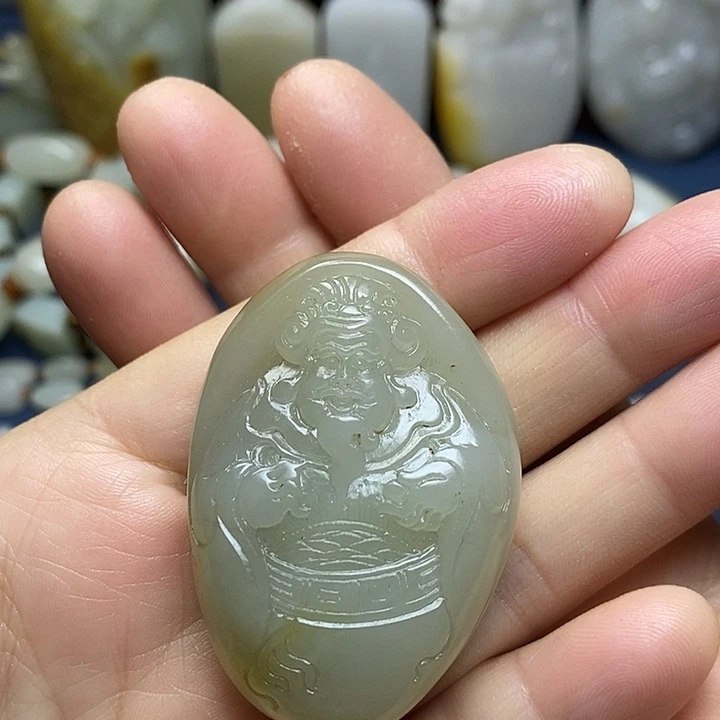 和田玉未镶嵌吊坠(不含链)