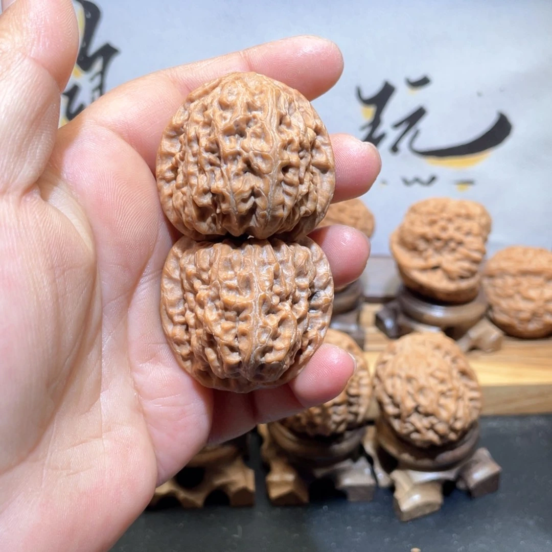 桃核吊坠白***-37如意狮子头有水尖