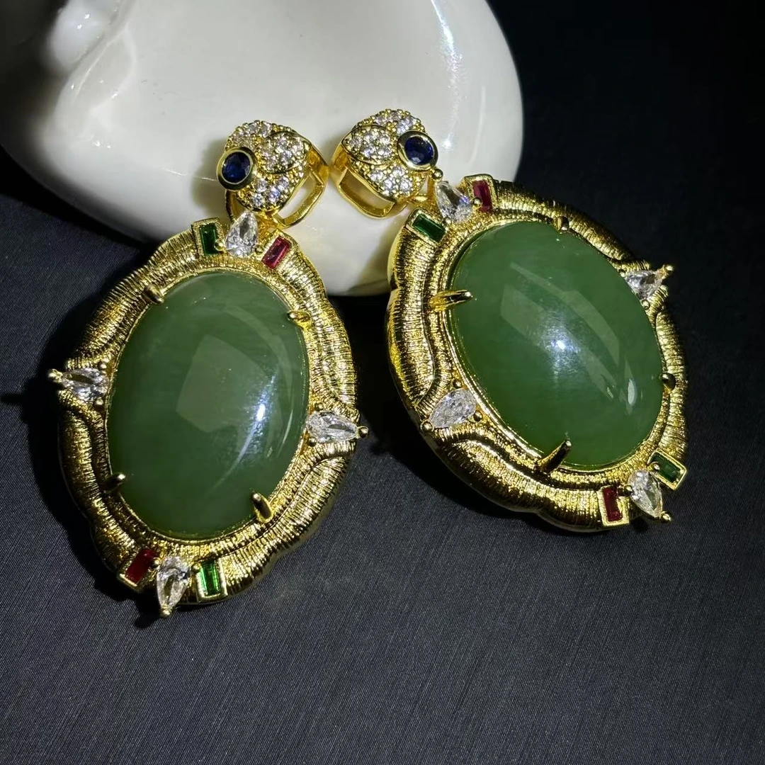 q-HT4672-和田玉碧玉福贝吊坠-配麻花链-多样性发其一