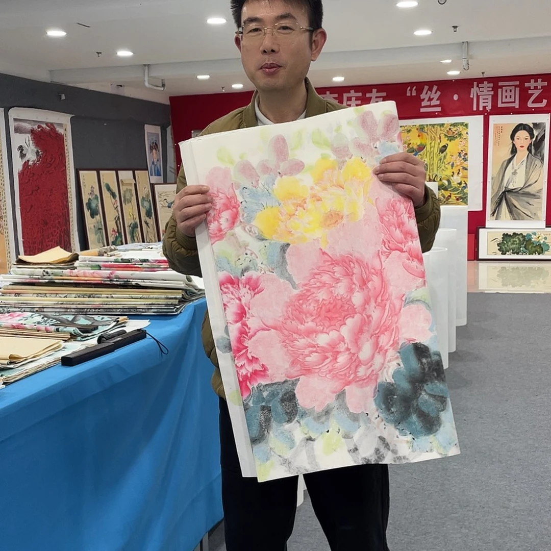 国画今天上午国画作品展示