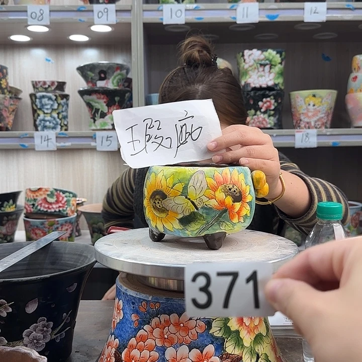 紫砂花盆瑕疵瑕疵371