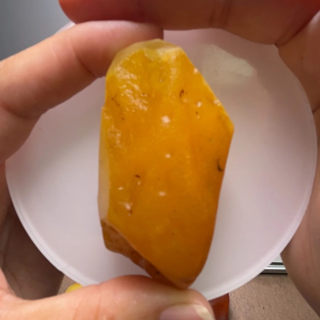 嘿***了定制琥珀未镶嵌琥珀蜜蜡原石定制有瑕
