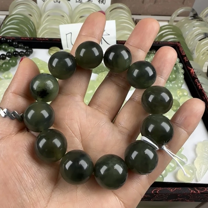 蛇纹石玉未镶嵌手链