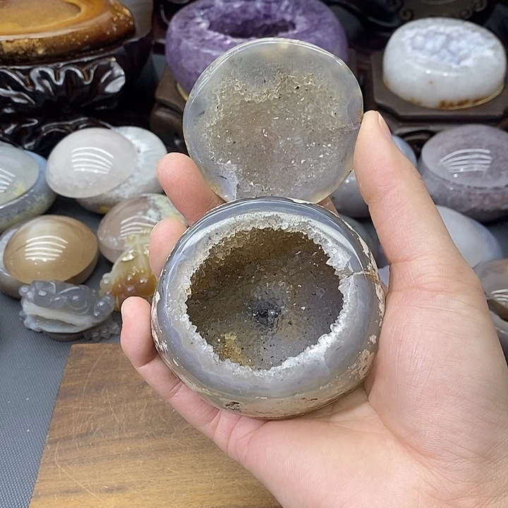 摆件未镶嵌紫晶聚宝盆