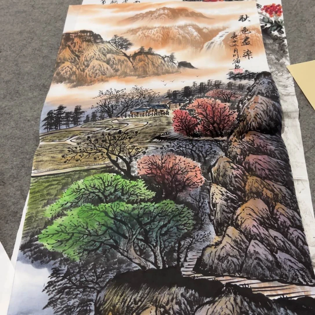 国画国画作品画心一张