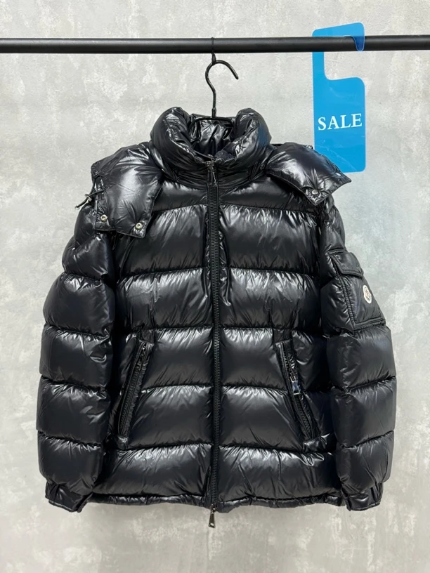 全新未使用 MONCLER 蒙口Maire黑色羽绒服 1码女款衣长66 胸围108