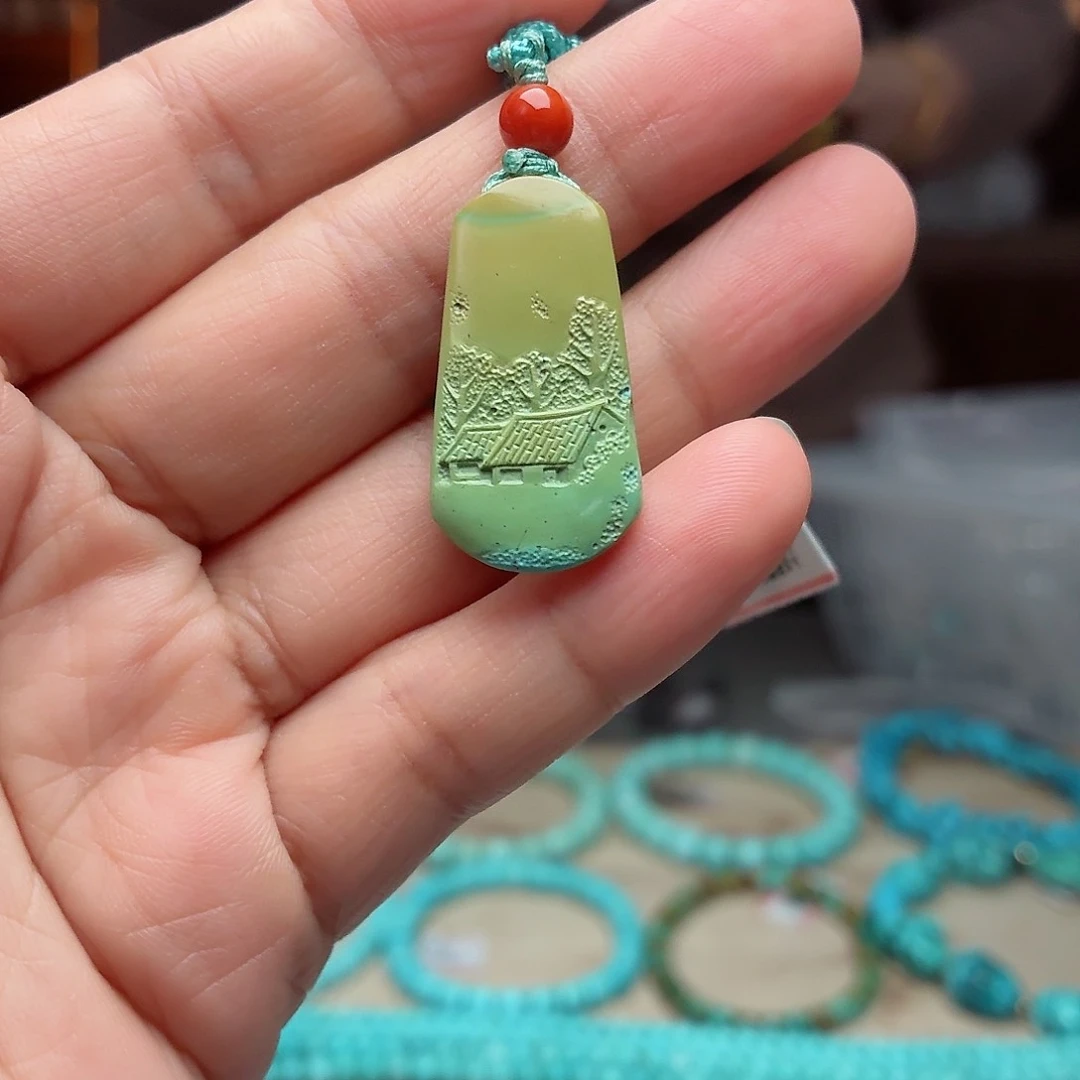 未镶嵌绿松石珠宝奇石