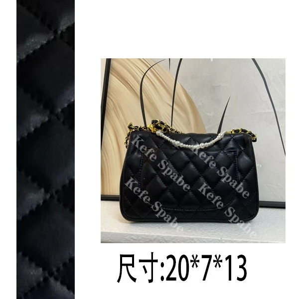 PG1040 25新款单肩手提斜挎包珍珠链条方胖子