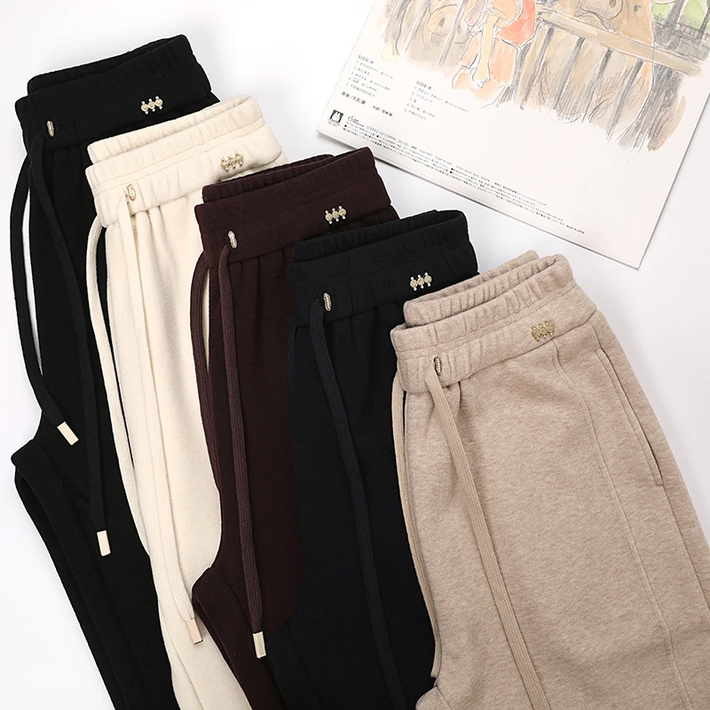 【专柜正品】2025秋冬窄版直筒诺米绒紫薇裤亲肤外穿休闲时尚509