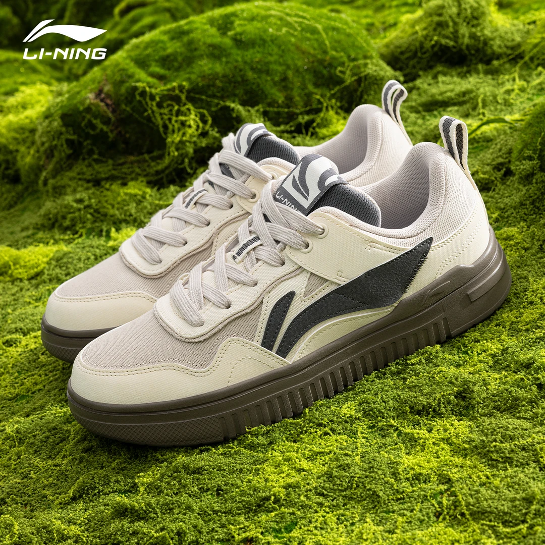 李宁青云男鞋板鞋2025春季轻便耐磨滑板鞋时尚潮鞋低帮百搭休闲鞋