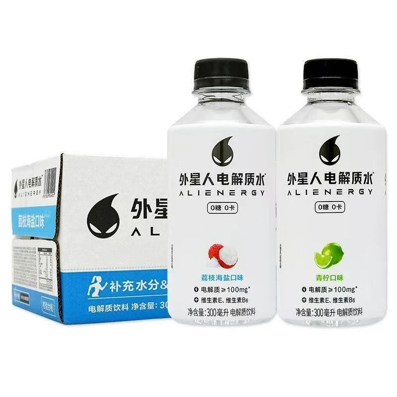 外星人电解质水迷你装荔枝海盐味300ml整箱小瓶便携健身饮料