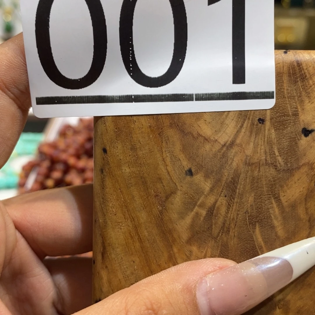 香榧木圆珠圆雕手工串001