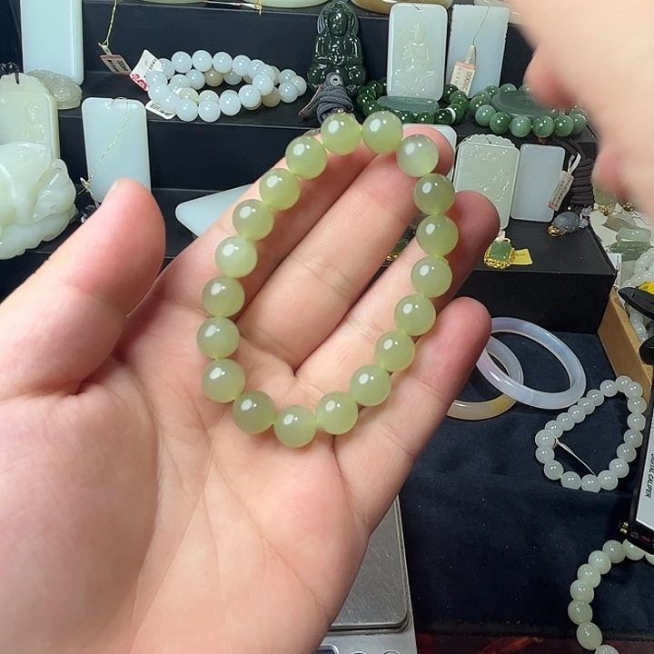 和田玉未镶嵌手链76