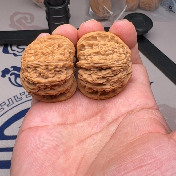 桃核吊坠山地白狮子43尺4