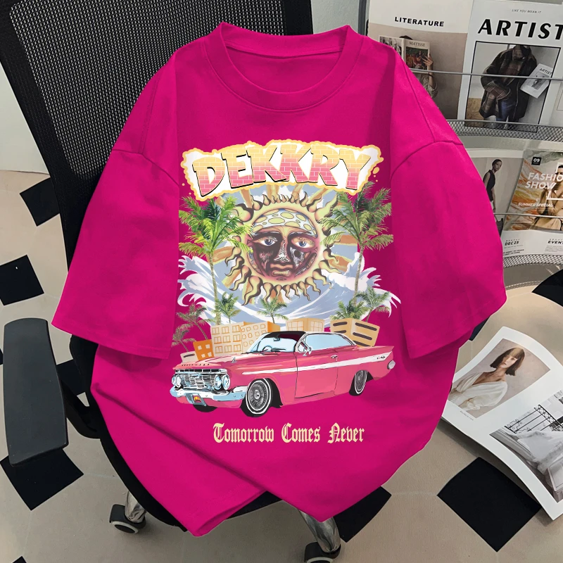 jtrt国潮牌美式高街风设计感印花男女oversize休闲百搭短袖T恤衫