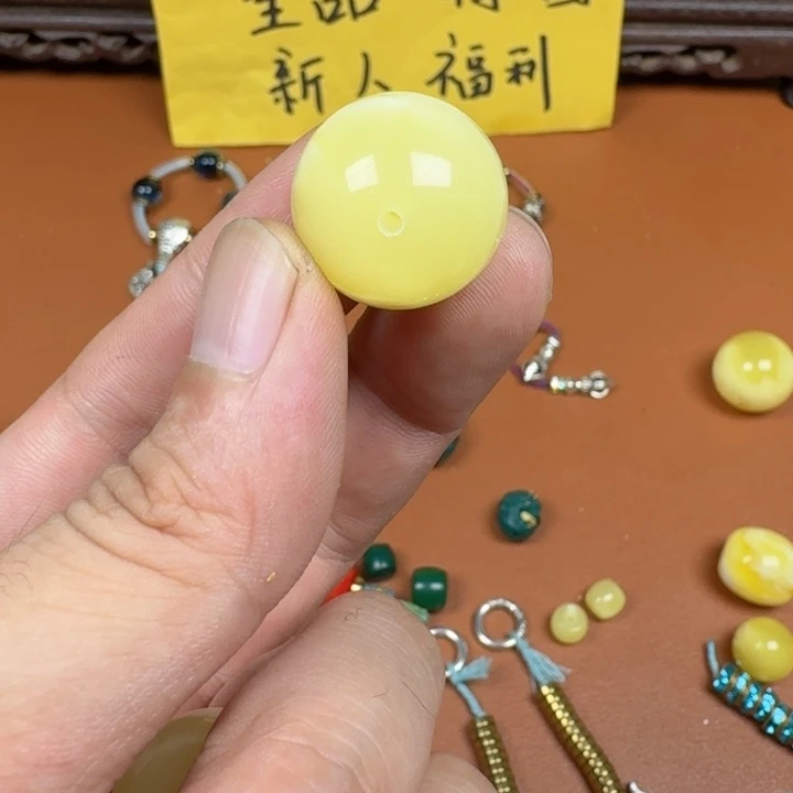 合成碳硅石铜合金文玩配饰蜜小辣圆珠20