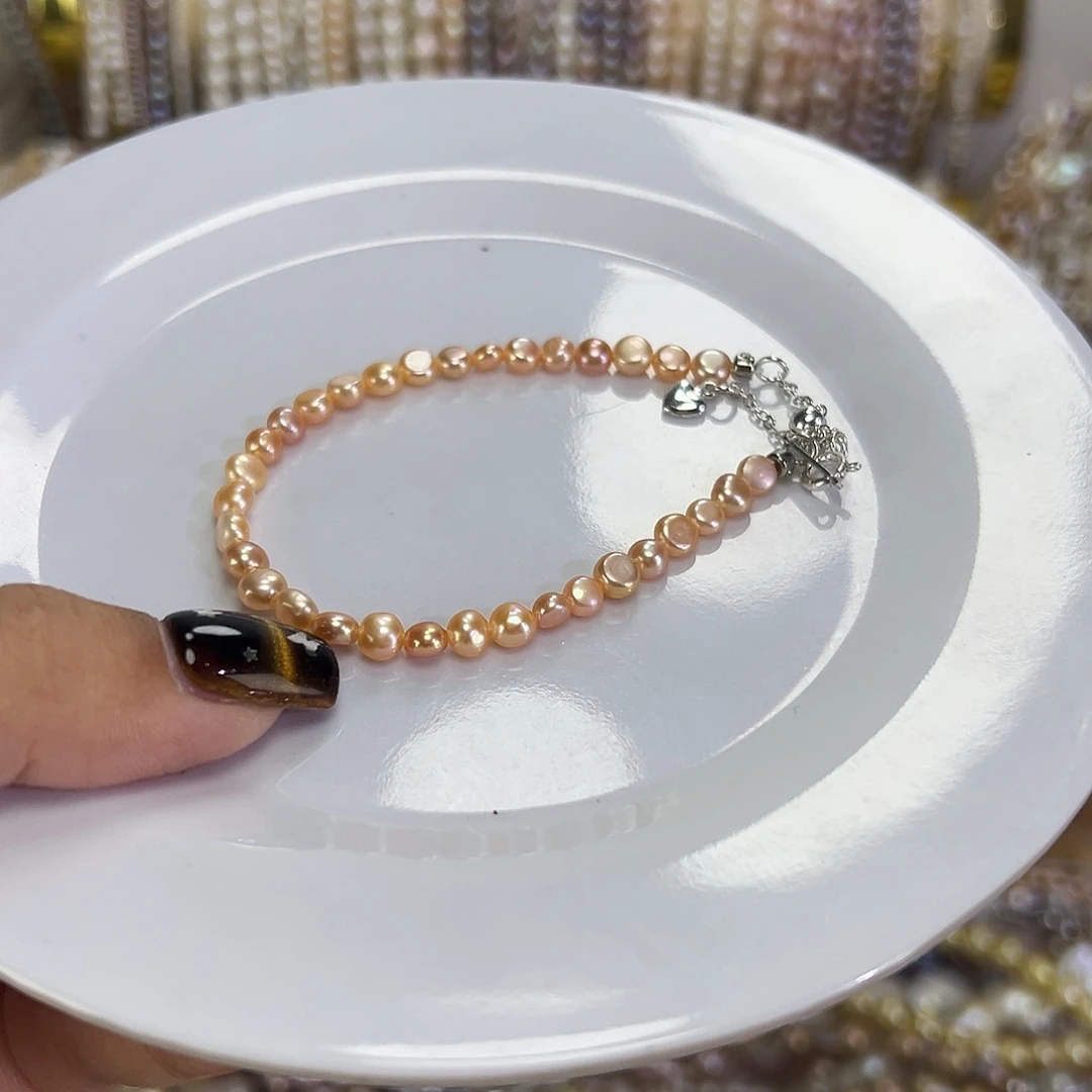 淡水珍珠手绳钛钢