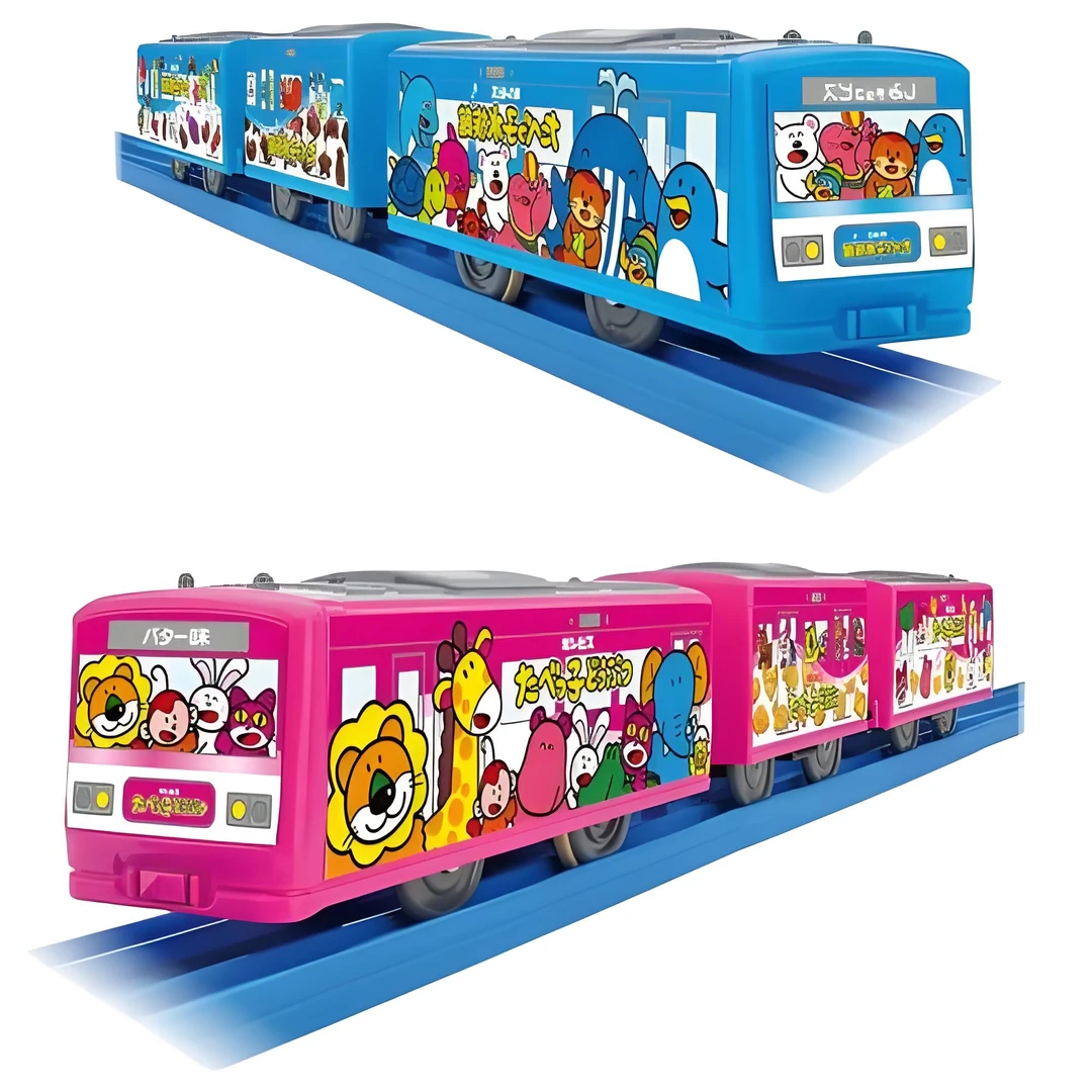 多美卡新品普乐路路玩具火车愉快水族馆愉快动物饼模型