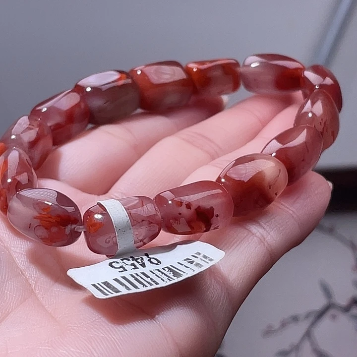 南红玛瑙合金手链9455