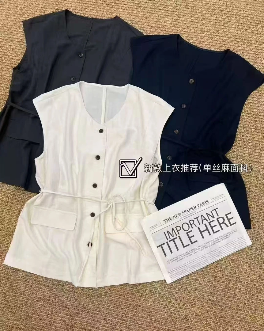 杨茹家新款2255气质无袖小衫