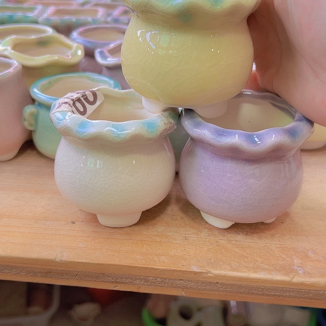 陶瓷花盆当场满12包邮