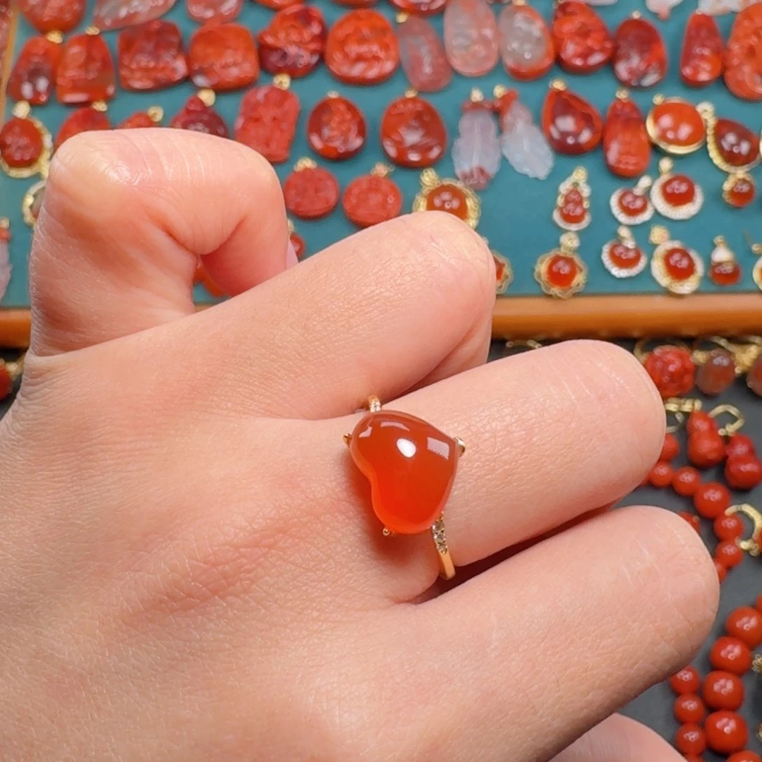 南红玛瑙南红银S925镶嵌