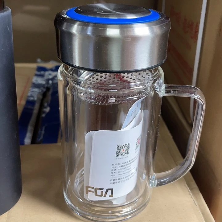 玻璃茶隔款富光把手玻璃杯