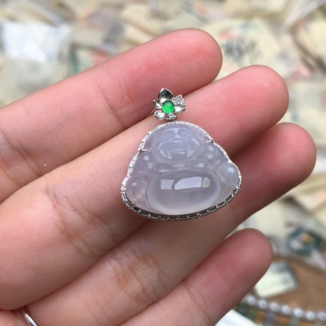 【闪购商品】18K金镶嵌挂件翡翠一