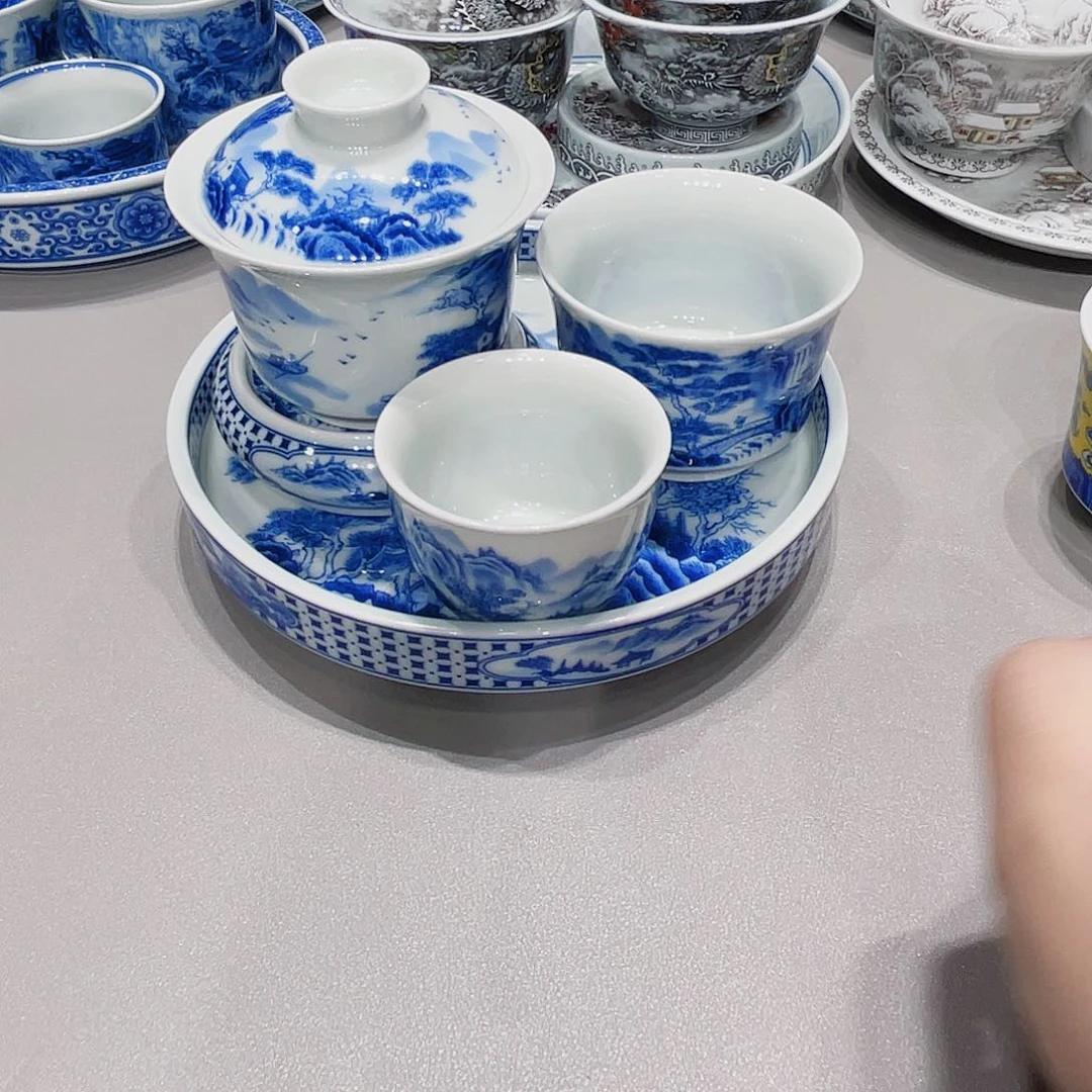 盖碗景德镇瓷器活儿