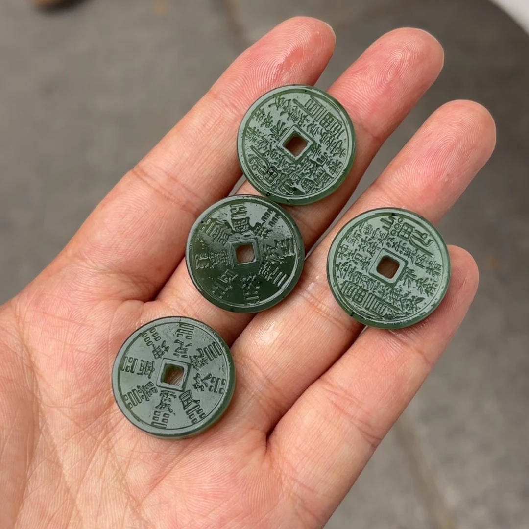 未镶嵌和田玉（碧玉）挂件山鬼。拍一发一