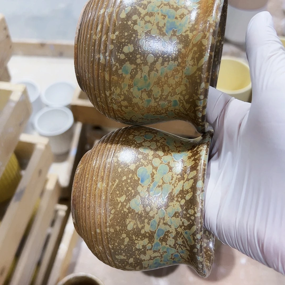 有孔，外贸尾单陶瓷花盆凑单10米包邮