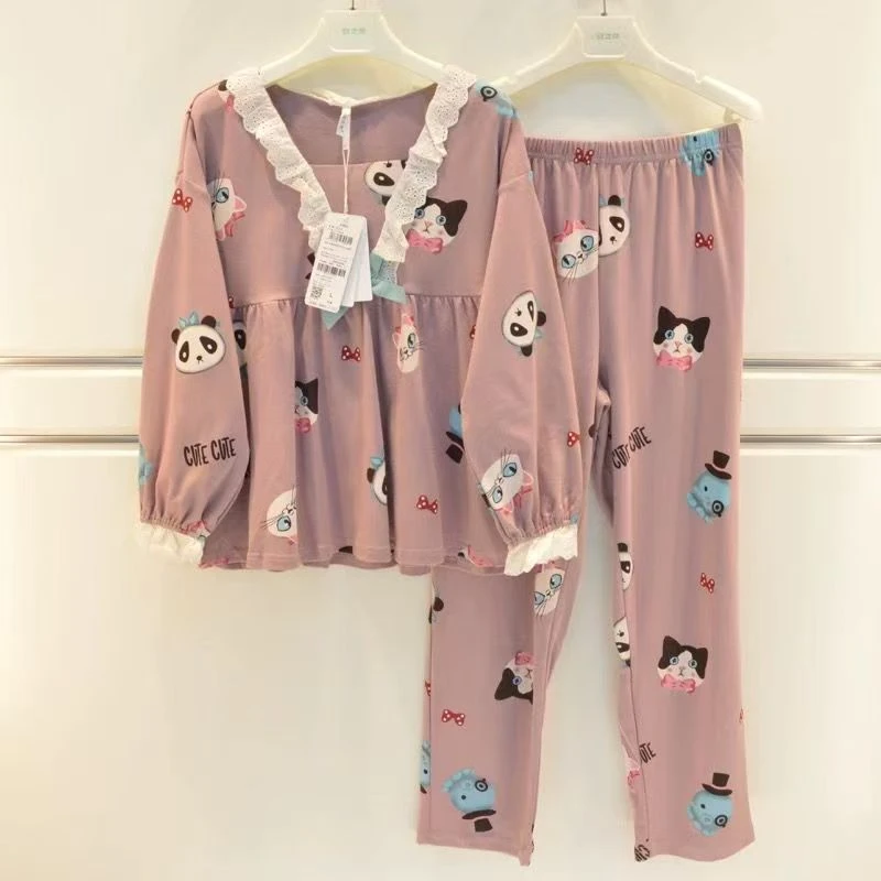 品牌睡衣女春秋家居服22706