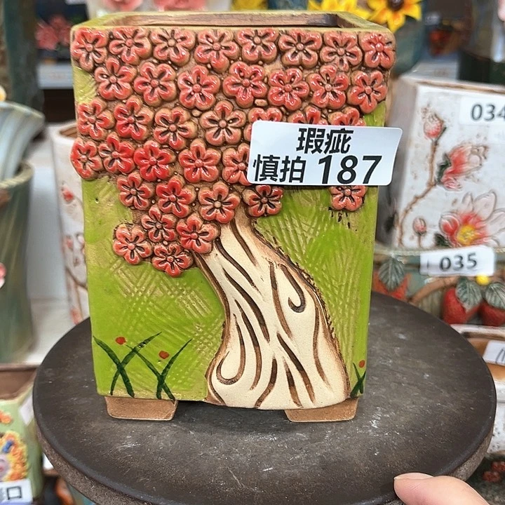 紫砂花盆粗陶材质多肉花盆187